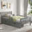 Wood Platform Bed with Guardrails on Both Sides and Two Storage Drawers-397241833-393769954