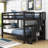 Full-Over-Full Bunk Bed,Wood Bunk Bed With Storage And Guard Rail-1037649896