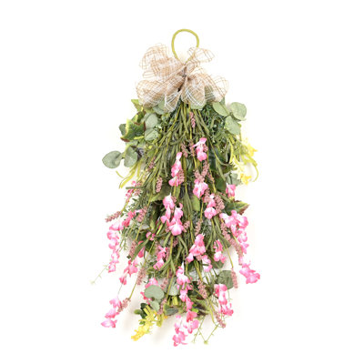Ornement floral suspendu 26 po