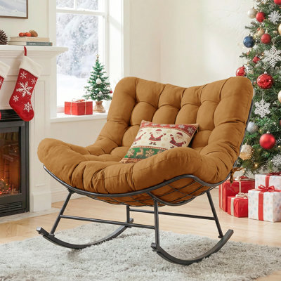 Arusha Antilles Oversized Outdoor Rocking Chair with Cushion