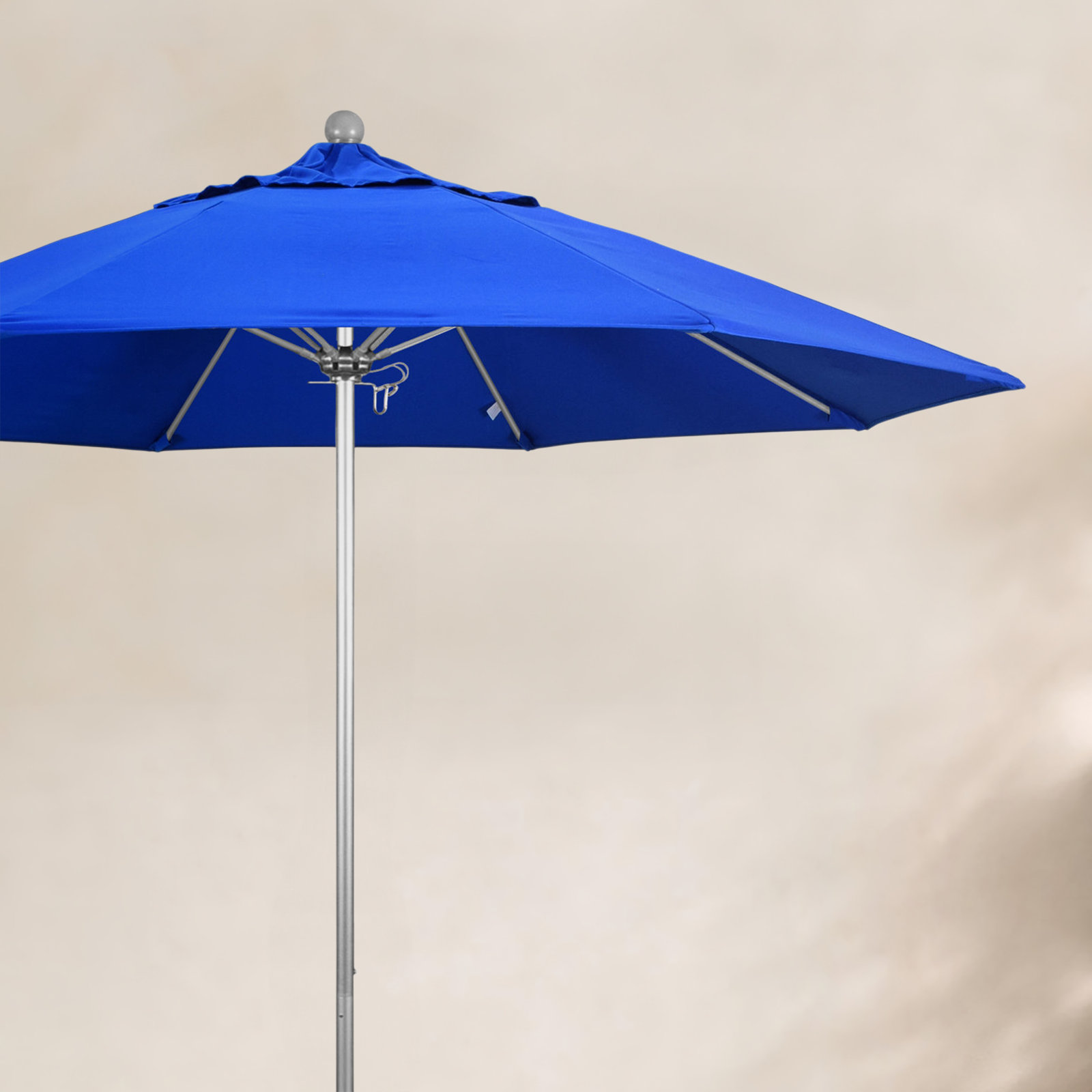 Hibo 108'' Sunbrella® Outdoor Umbrella, Canvas Pacific Blue Sunbrella® Canvas