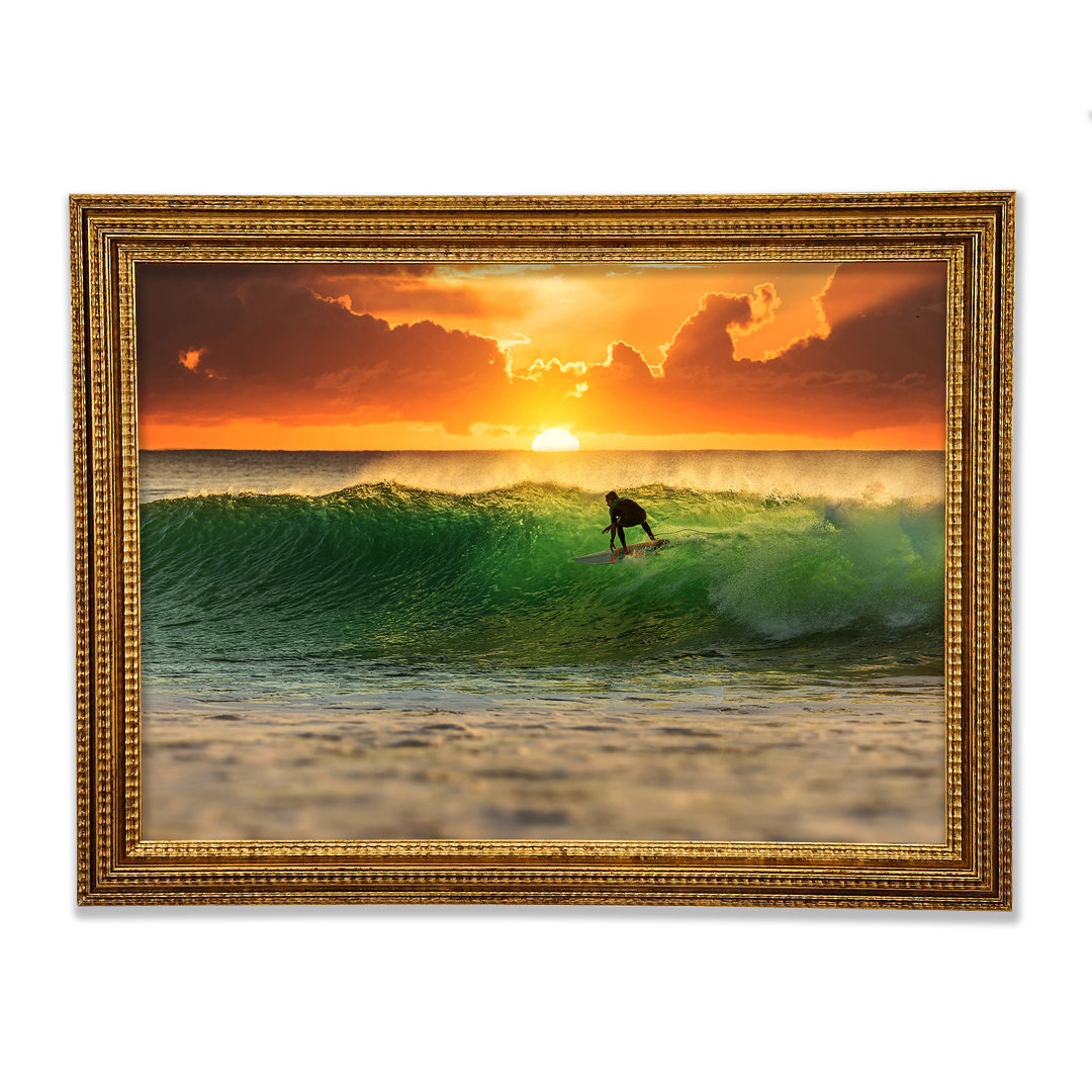 Surfer Sonnenuntergang - Druck