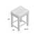 Locust Grove Upholstered Counter Stool with Solid Wood Frame