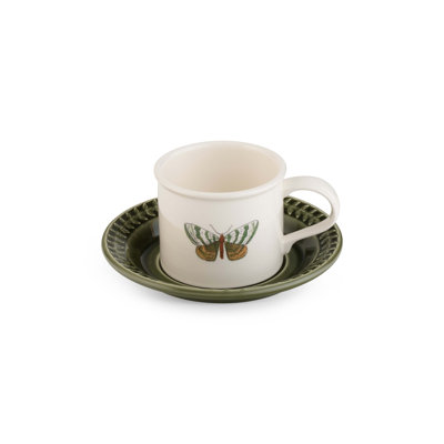 Portmeirion Botanic Garden Harmony Papilio Emerld Brkfst C&S Emb 9Oz Emerald