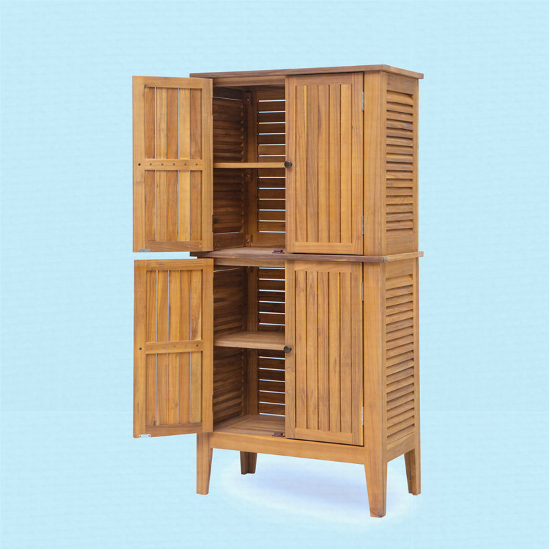 Armoire en bois d'acacia