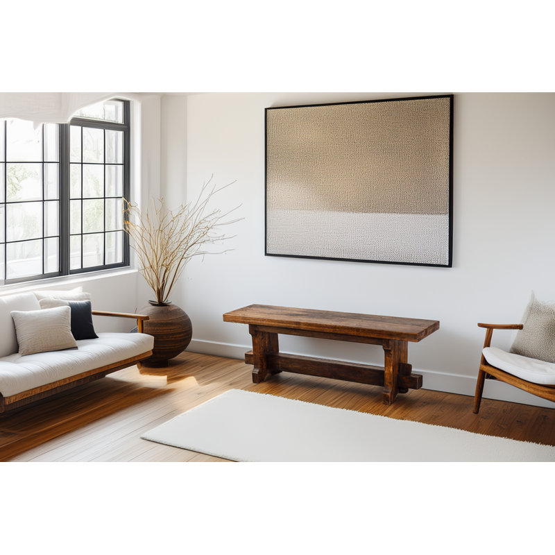 Banc en bois massif