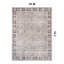 Tapis gris Elise - lavable à la machine, texture à poils plats avec envers antidérapant-1839681204