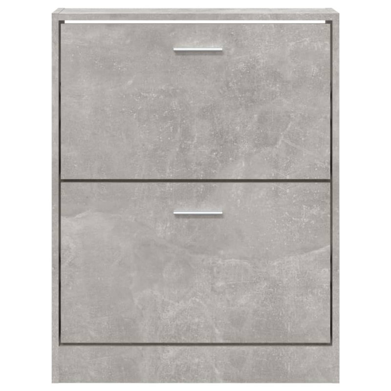 6 Pair Shoe Storage Cabinet, Concrete Grey