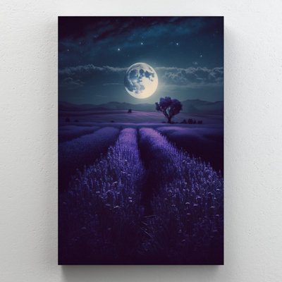 " Lavender Under The Mooonlight "
