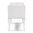 White PU Bench with Foam Padding 29.06 Inch High for Living Room Decor-29253598