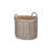 Wicker Lined Log Storage Basket-1788595458
