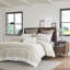 Ensemble de housse de couette en coton 3 pièces très grand / très grand californien avec capitonnage en chenille, style campagnard et confort moelleux-119369657-119369658