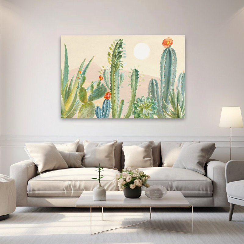Agave et aloès, serre du désert, art, H 40 po x l 60 po