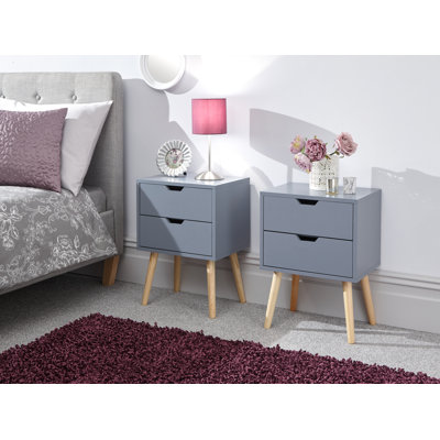 Lalani 40cm W Manufactured Wood Bedside Table