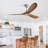 60 Inch Outdoor Ceiling Fan Without Light 3 ABS Blade with Smart APP Control