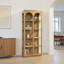 Leonardo 79" Tall Mindi Wood Bookcase, Natural