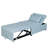 Folding Ottoman Sofa Bed (Green)