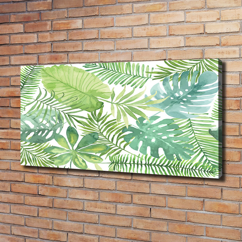 Tropical Leaves - Wrapped Canvas Print