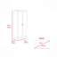 Garde-manger, double porte, cinq tablettes