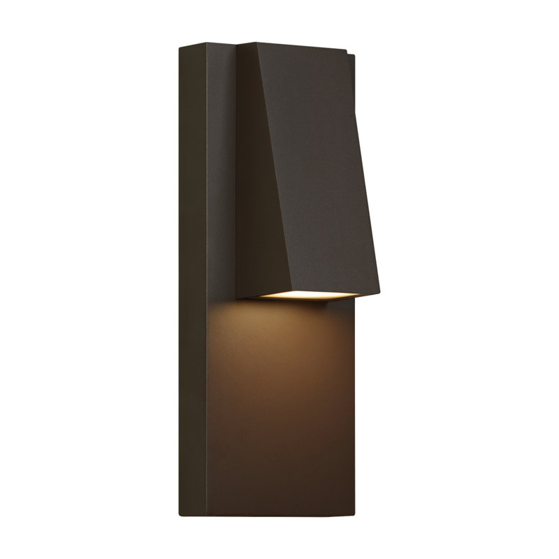 Peak LED Outdoor Flush Mount, Bronze