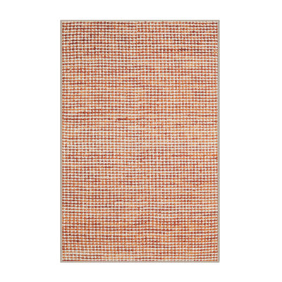 Tapis contemporain orange