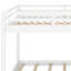 Structure de lit superposé en bois avec échelle de sécurité-128993127