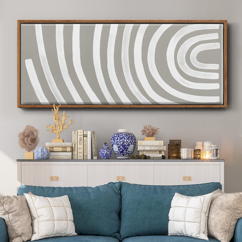 Broken Rainbow I- Framed Canvas