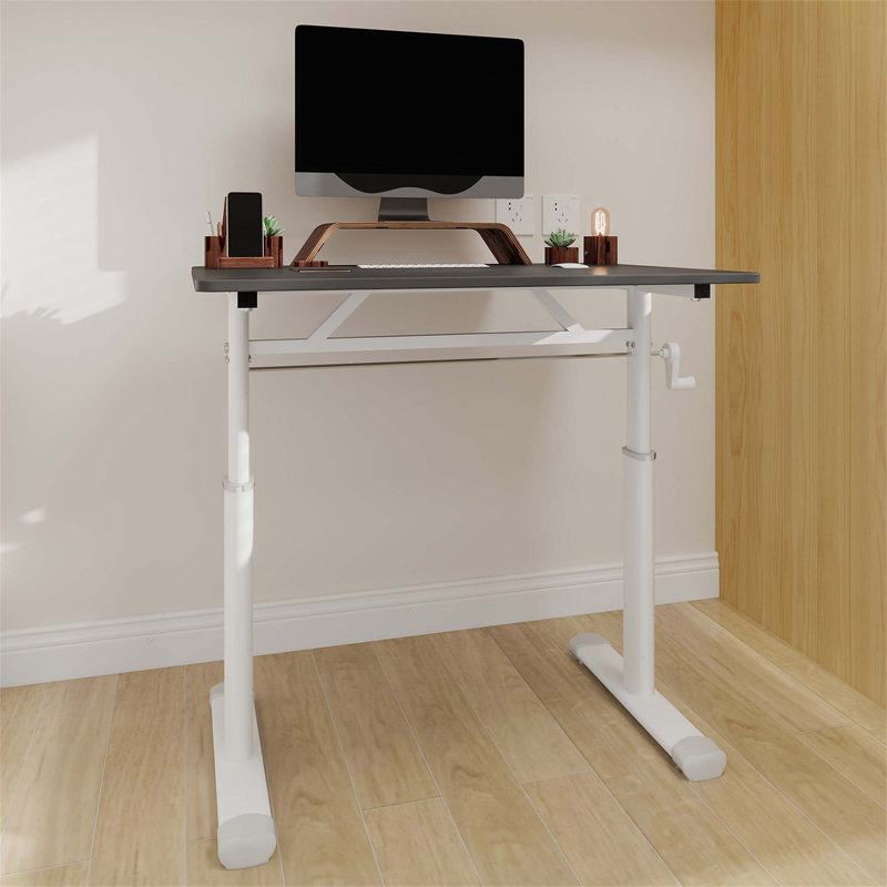 Adjustable Study Desk For Kids & Adults – Height-Adjustable, Multi-Purpose Home/Office Desk With Compact Design, Gray