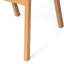 Paire de chaises de salle à manger d'extérieur: structure et élégantes chaises en filet de tissu beige de 2: élégant sur bois