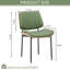 Windsor Contemporary Kitchen & Dining Chair with Walnut Bentwood Frame and Padded Faux Leather Seat-1866037682