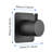 3/4" Cast Metal Volume Control Shower Valve, Extra High Flow, Adjustable Brass Handle, Matte Black, And Precise Flow Black With Construction, Volume, Temperature Regulation