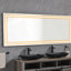 Miroir de salle de bain 72 "x 32" à DEL avec façade et rétroéclairage, miroir de meuble-lavabo mural, anti-buée, mémoire, 3 couleurs, réglable en continu
