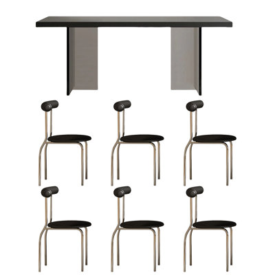 Acrylic suspended rock table is very simple
