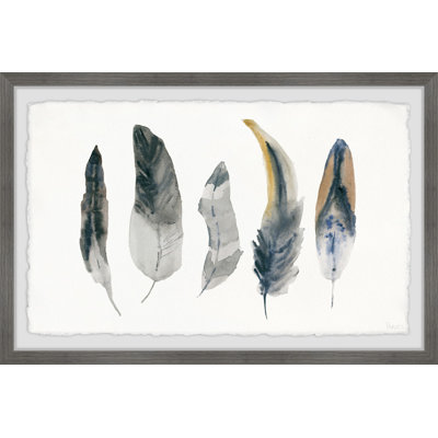 «Shade Feathers», reproduction encadrée