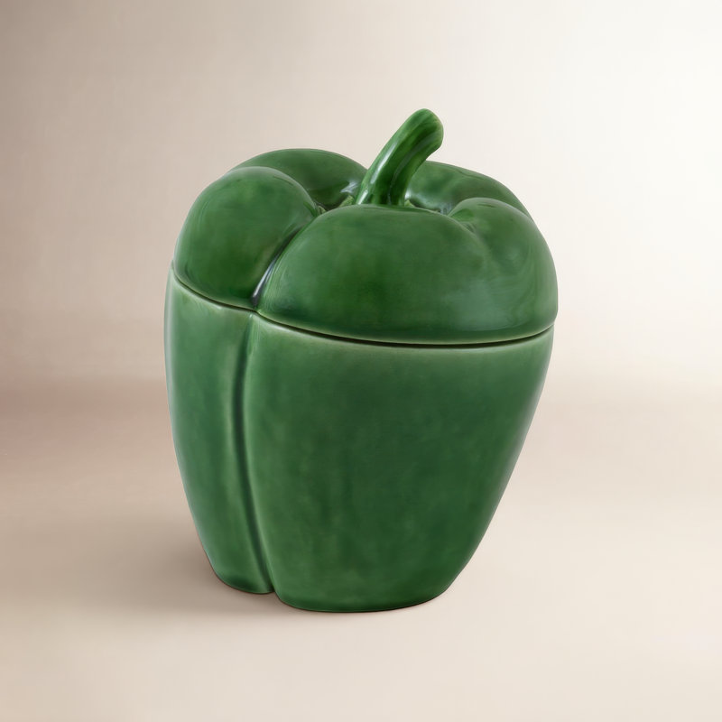 Petite boîte à poivre, Vert,  5.31" H x 4.5" W x 4.5" D