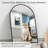 Matte Black Arch Vanity Mirror with Aluminum Alloy Frame, HD Tempered Glass, French Cleat Mounted Wall Decor Bathroom Vanity Mirror-114594176