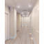 Plastique blanc de 0,5 po d'épaisseur x 4 po de largeur x 94,5 po de longueur, base murale blanche