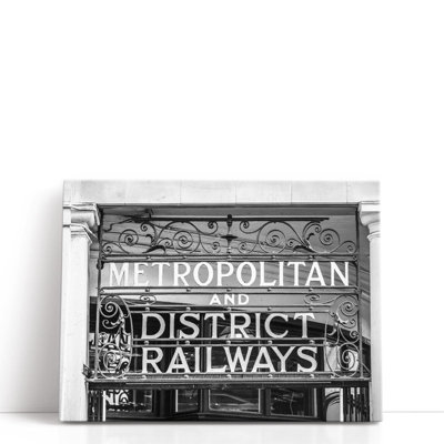 Chemin de fer métropolitain et urbain - reproduction d'art sur toile