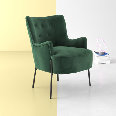 Fauteuil capitonné de 24,8 cm de largeur Adular