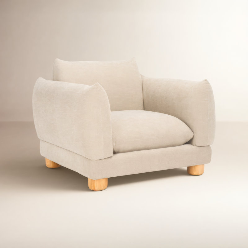 Fauteuil Chelse, Chenille beige