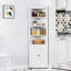 Armoire de rangement d'angle avec 2 portes, armoire en métal à 5 niveaux avec tablettes réglables