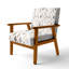 Chaise d'appoint moderne - Fauteuil crème à diamants doux-2032909184