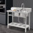39.37 " L Freestanding Double Bowl Stainless Steel Kitchen Sink