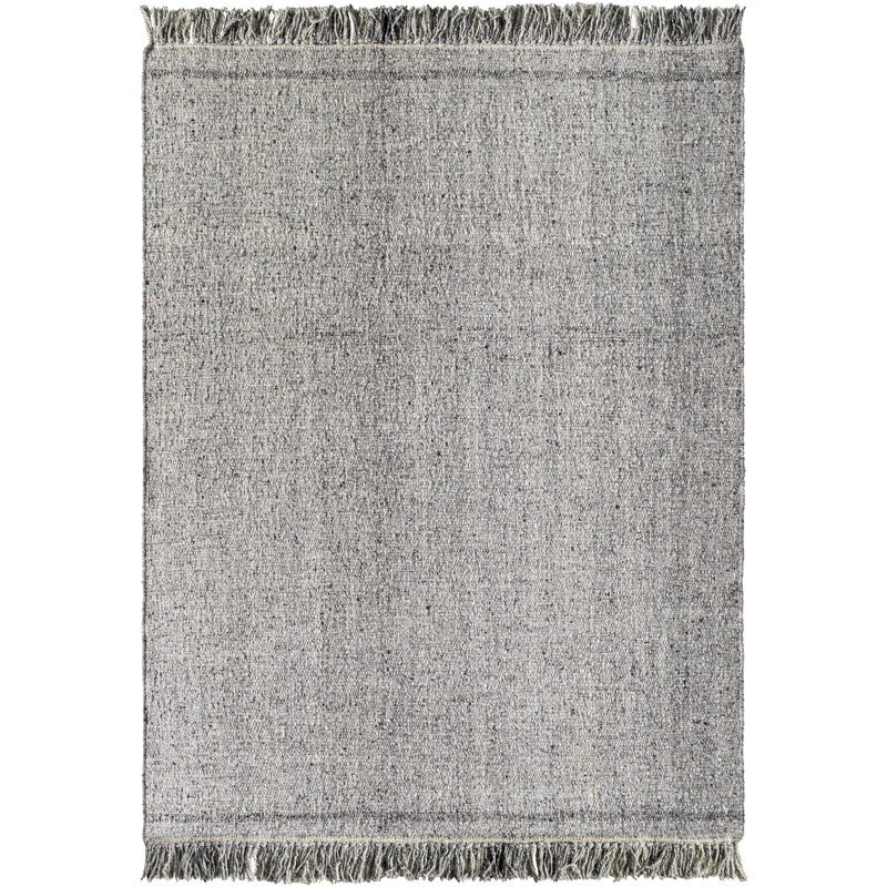 Aarhus Hand Tufted Wool Area Rug in Gray, Rectangle 5' x 7'6"