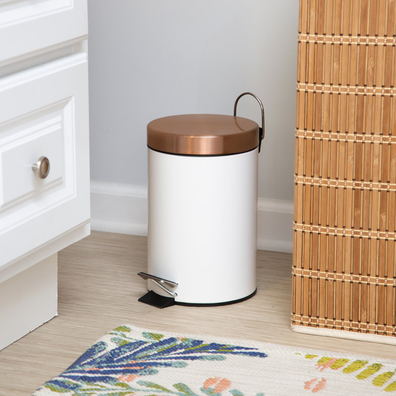 Jamilee Steel Step On Kitchen Trash Can