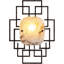 1 - Light Black, Rust Flush Mount