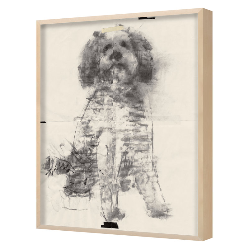 Man's Best 9 Print by Ngo, PC, Maple Framed, 48" H x 37" W