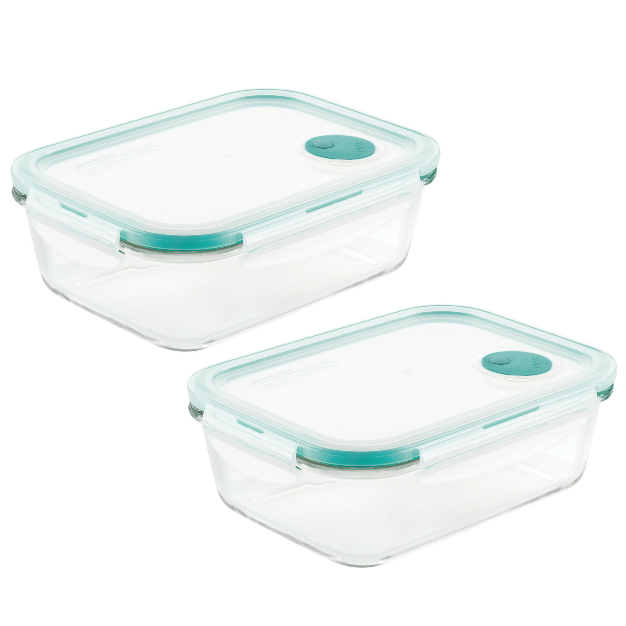 Nestable Divided Glass Meal Prep Containers 2 Compartment
