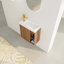 Ensemble de meuble-lavabo simple 19,92 po avec plateau en résine Armagan-87337064-87337065