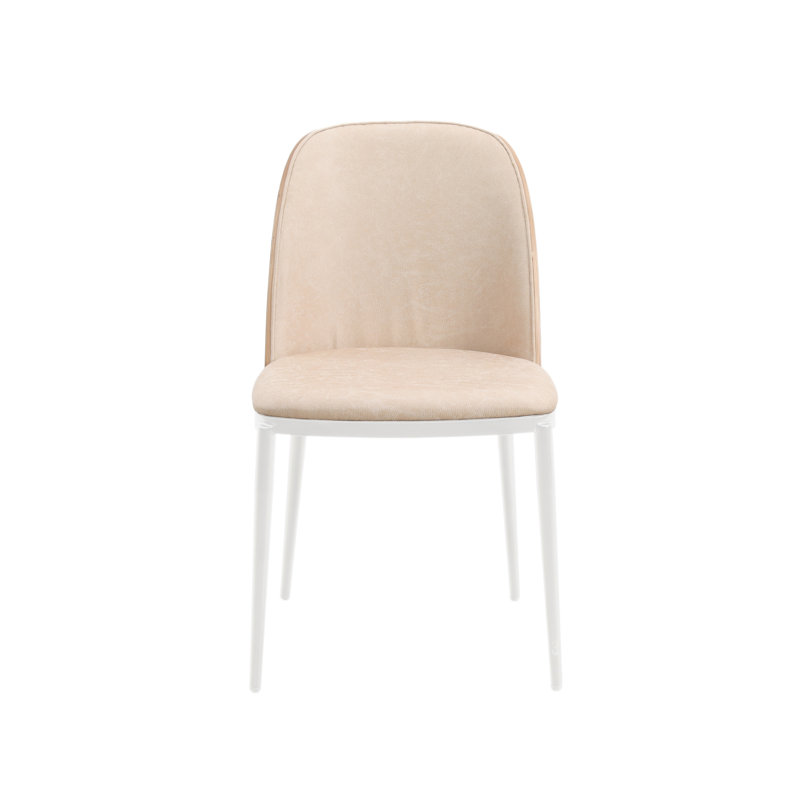 Kelce Full Back Side Chair, Marron clair, Ensemble de 4